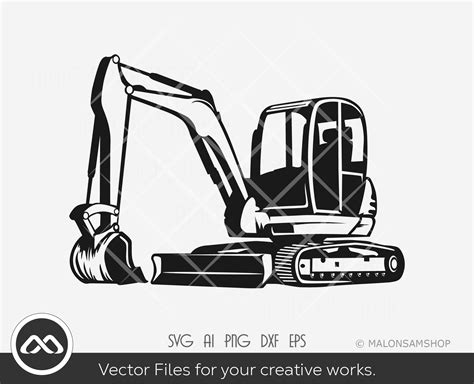 red mini excavator cli art|mini excavator clip art.